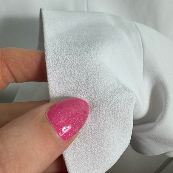 Alice + Olivia Iman Cap-Sleeve Sweetheart Romper White Bridal Size 4 - Picture 7 of 13